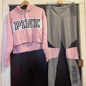 Pink VS two piece set used.